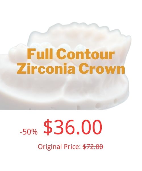 Prix de la couronne zircone à contour complet